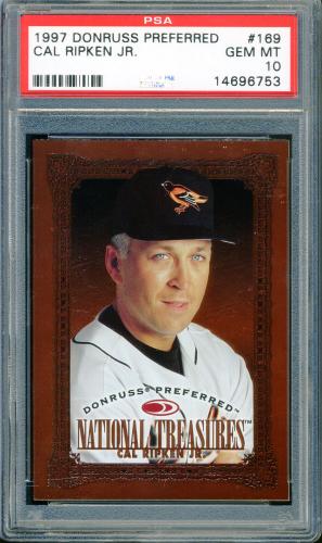 1997 Donruss Preferred #169 Cal Ripken NT B PSA 10 #14696753