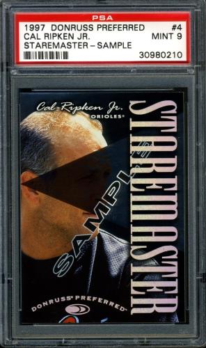 1997 Donruss Preferred Staremasters Samples #4 Cal Ripken PSA 9 #30980210