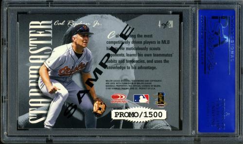 1997 Donruss Preferred Staremasters Samples #4 Cal Ripken PSA 9 #30980210 - Back