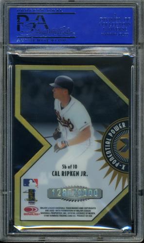 1997 Donruss Preferred X-Ponential Power #5b Cal Ripken PSA 9 #30980211 - Back