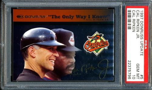 1997 Donruss Ripken The Only Way I Know #05 Cal Ripken/Eddie Murray PSA 10 #22375796