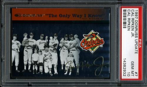 1997 Donruss Ripken The Only Way I Know #07 Ripken Family PSA 10 #14382932
