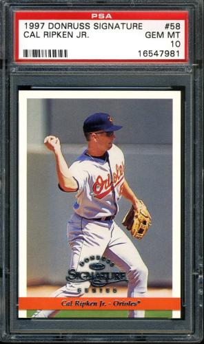 1997 Donruss Signature #58 Cal Ripken PSA 10 #16547981