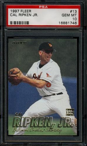 1997 Fleer #013 Cal Ripken PSA 10 #16881746