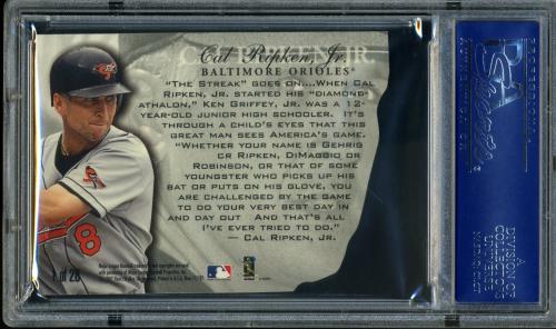 1997 Fleer Team Leaders #1 Cal Ripken PSA 10 #16590227 - Back