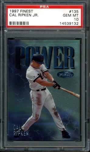 1997 Finest No Coating #135 Cal Ripken S PSA 10 #14539132