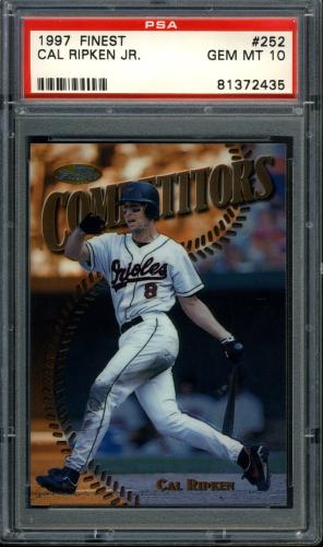 1997 Finest No Coating #252 Cal Ripken B PSA 10 #81372435