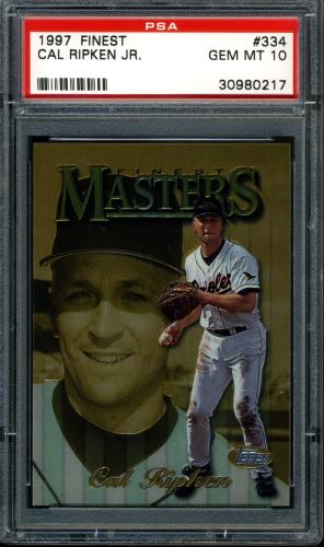 1997 Finest No Coating #334 Cal Ripken G PSA 10 #30980217