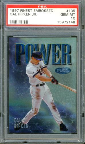 1997 Finest Embossed #135 Cal Ripken S PSA 10 #15972148