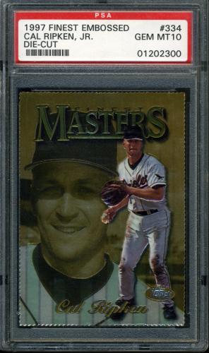 1997 Finest Embossed #334 Cal Ripken G PSA 10 #01202300
