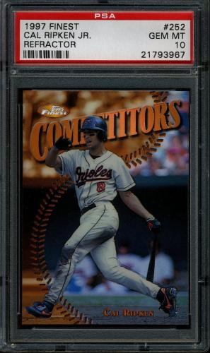 1997 Finest Refractors - No Coating #252 Cal Ripken B PSA 10 #21793967