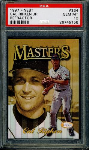 1997 Finest Refractors - No Coating #334 Cal Ripken G PSA 10 #26745156