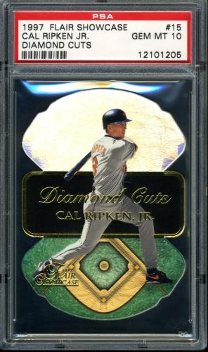 1997 Flair Showcase Diamond Cuts #15 Cal Ripken PSA 10 #12101205
