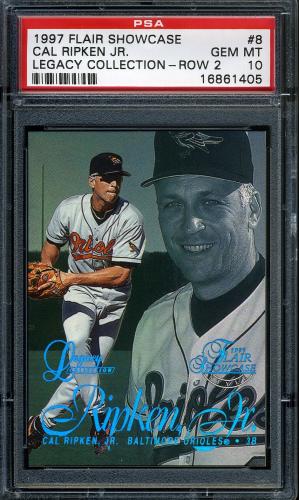 1997 Flair Showcase Legacy Collection Row 2 #8 Cal Ripken PSA 10 #16861405