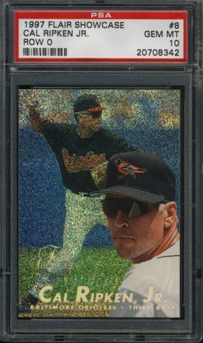 1997 Flair Showcase Row 0 #8 Cal Ripken PSA 10 #20708342