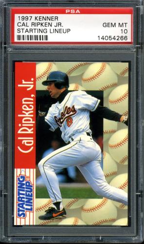 1997 Kenner Starting Lineup Cards Cal Ripken PSA 10 #14054266