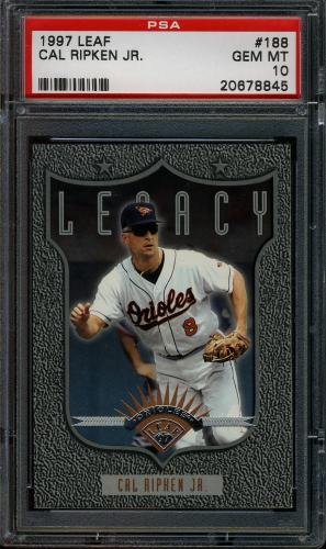 1997 Leaf #188 Cal Ripken LG PSA 10 #20678845