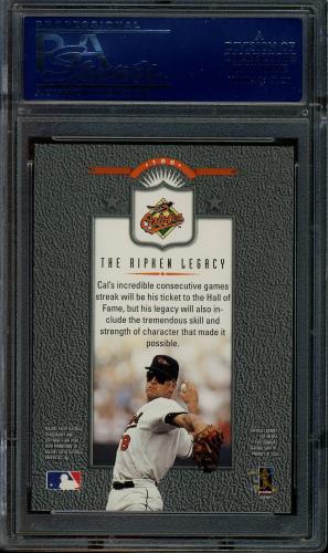 1997 Leaf #188 Cal Ripken LG PSA 10 #20678845 - Back