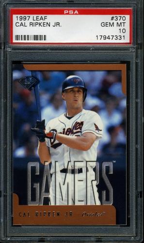 1997 Leaf #370 Cal Ripken GM PSA 10 #17947331