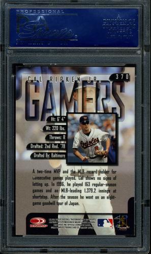 1997 Leaf #370 Cal Ripken GM PSA 10 #17947331 - Back