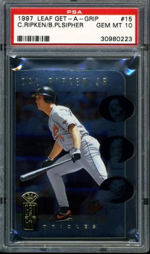 1997 Leaf Get-A-Grip #15 C.Ripken/B.Pulsipher PSA 10 #30980223