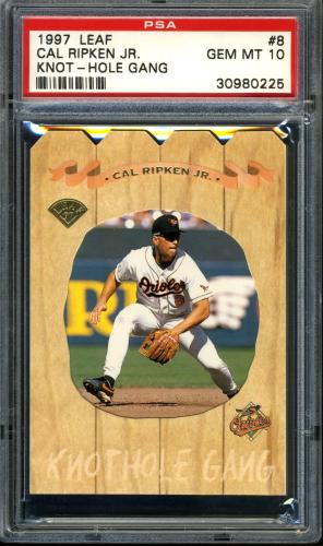 1997 Leaf Knot-Hole Gang #8 Cal Ripken PSA 10 #30980225