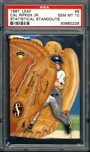 1997 Leaf Statistical Standouts #9 Cal Ripken PSA 10 #30980226