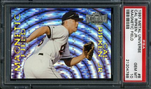 1997 Metal Universe Magnetic Field #8 Cal Ripken PSA 10 #21204788