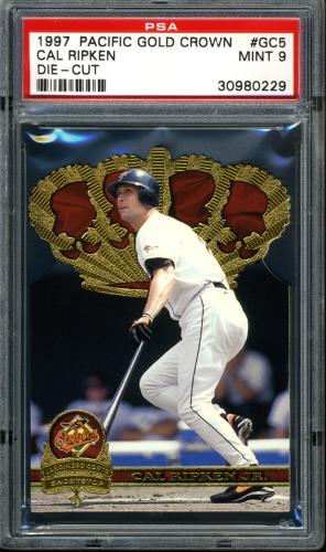 1997 Pacific Gold Crown Die Cuts #GC5 Cal Ripken PSA 9 #30980229