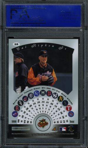 1997 Pinnacle Certified #028 Cal Ripken PSA 9 #11786371 - Back