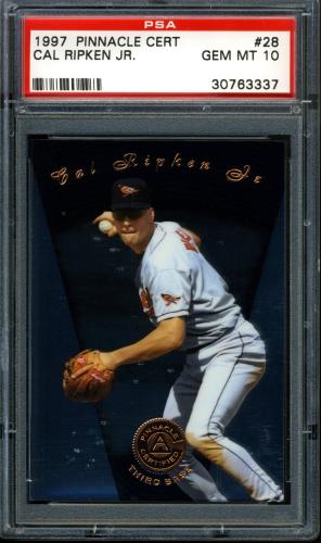 1997 Pinnacle Certified No Coating #028 Cal Ripken PSA 10 #30763337