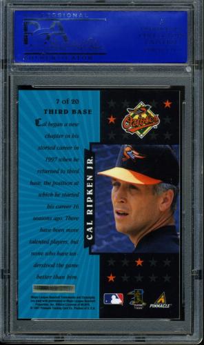 1997 Pinnacle Certified Certified Team - No Coating #7 Cal Ripken PSA 10 #11786372 - Back