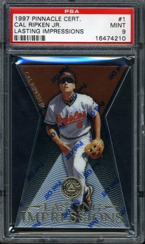 1997 Pinnacle Certified Lasting Impressions - With Coating #1 Cal Ripken PSA 9 #16474210