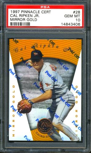 1997 Pinnacle Certified Mirror Gold #028 Cal Ripken PSA 10 #14843406