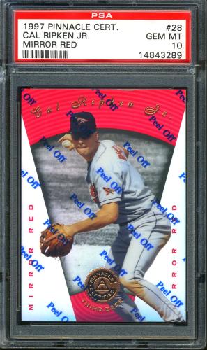 1997 Pinnacle Certified Mirror Red #028 Cal Ripken PSA 10 #14843289