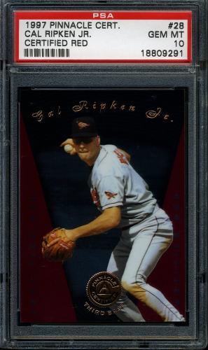 1997 Pinnacle Certified Red - No Coating #028 Cal Ripken PSA 10 #18809291