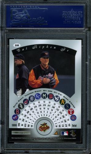 1997 Pinnacle Certified Red - No Coating #028 Cal Ripken PSA 10 #18809291 - Back