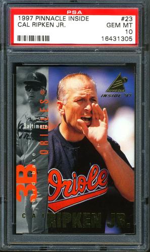 1997 Pinnacle Inside #23 Cal Ripken PSA 10 #16431305