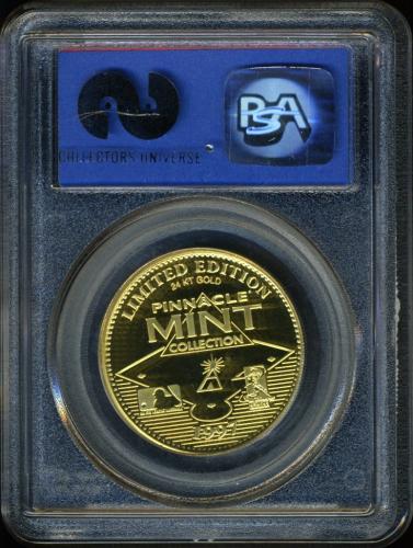 1997 Pinnacle Mint Coins Gold Redemption #4 Cal Ripken PSA 9 #16295685 - Back