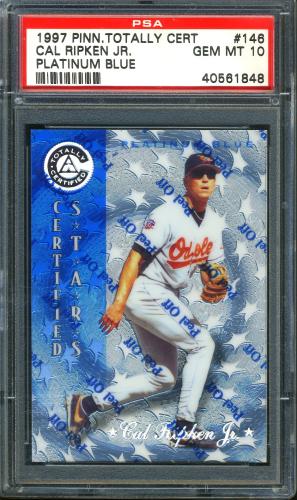 1997 Pinnacle Totally Certified Platinum Blue #146 Cal Ripken CERT PSA 10 #40561848
