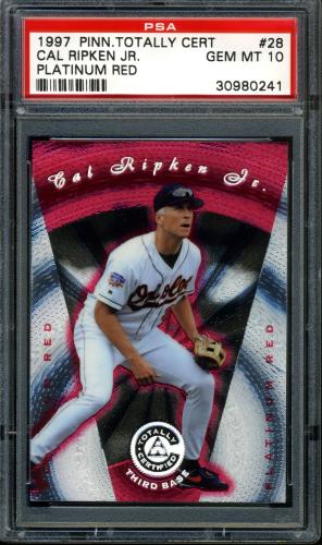 1997 Pinnacle Totally Certified Platinum Red - No Coating #028 Cal Ripken PSA 10 #30980241