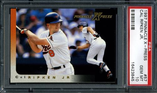 1997 Pinnacle X-Press #57 Cal Ripken PSA 10 #16423845