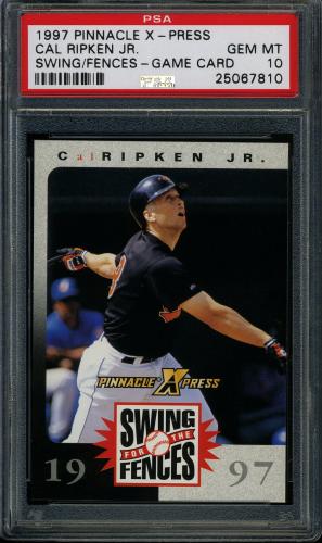 1997 Pinnacle X-Press Swing for the Fences #48 Cal Ripken PSA 10 #25067810