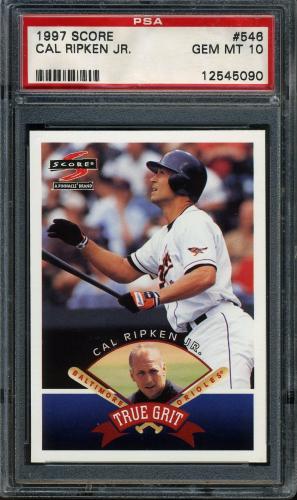 1997 Score #546 Cal Ripken TG PSA 10 #12545090