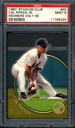1997 Stadium Club Members Only 55 #40 Cal Ripken PSA 9 #11786324