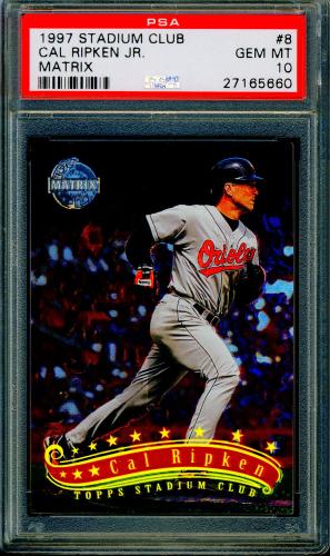 1997 Stadium Club Matrix #8 Cal Ripken PSA 10 #27165660