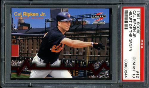 1997 Score Heart of the Order #12 Cal Ripken PSA 10 #30980244