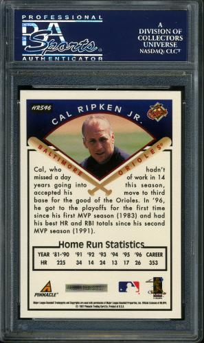 1997 Score Hobby Reserve #HR546 Cal Ripken TG PSA 10 #17357094 - Back