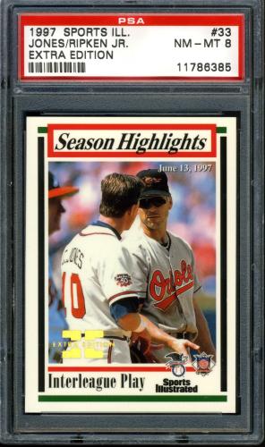 1997 Sports Illustrated Extra Edition #033 C.Ripken/C.Jones SH PSA 8 #11786385