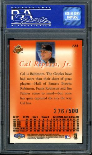 1997 Sports Illustrated Extra Edition #124 Cal Ripken PSA 9 #01422322 - Back